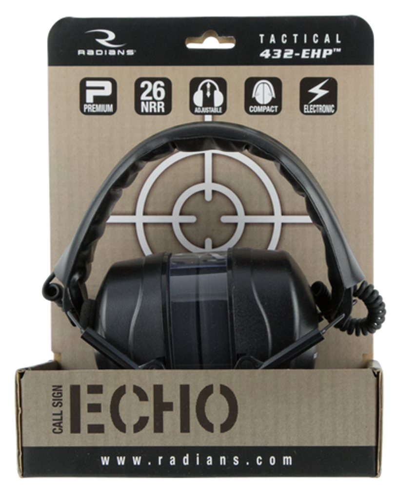Radians Tactical 432ehp, Rad Cse20bx    432ehp Elec Muff Nrr26