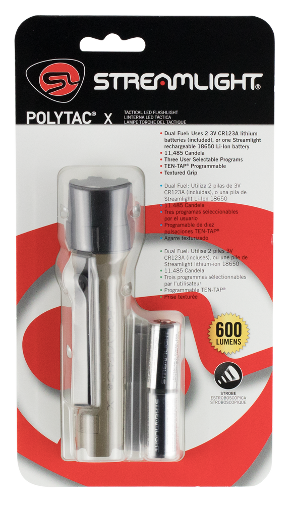 Streamlight Polytac X, Stl 88602  Polytac X Coyote Cr123a