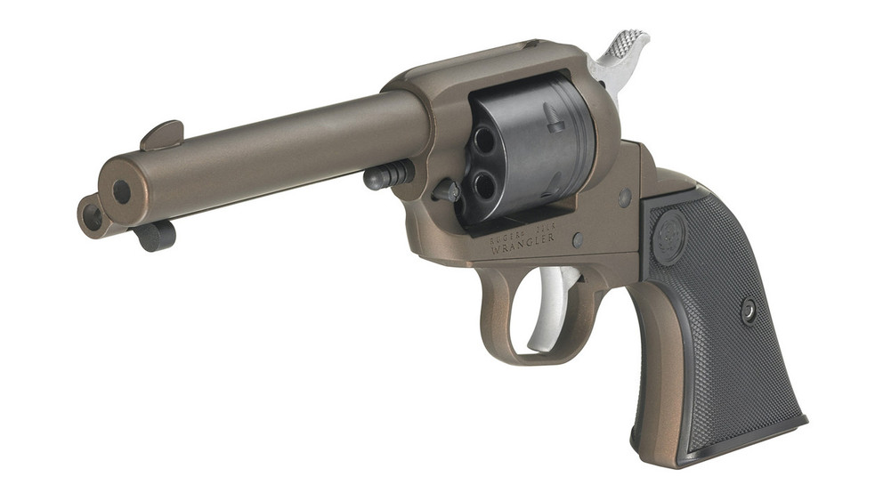 Ruger Wrangler¬Æ 22 LR 4.6" 6 Shot Midnight Bronze Cerakote