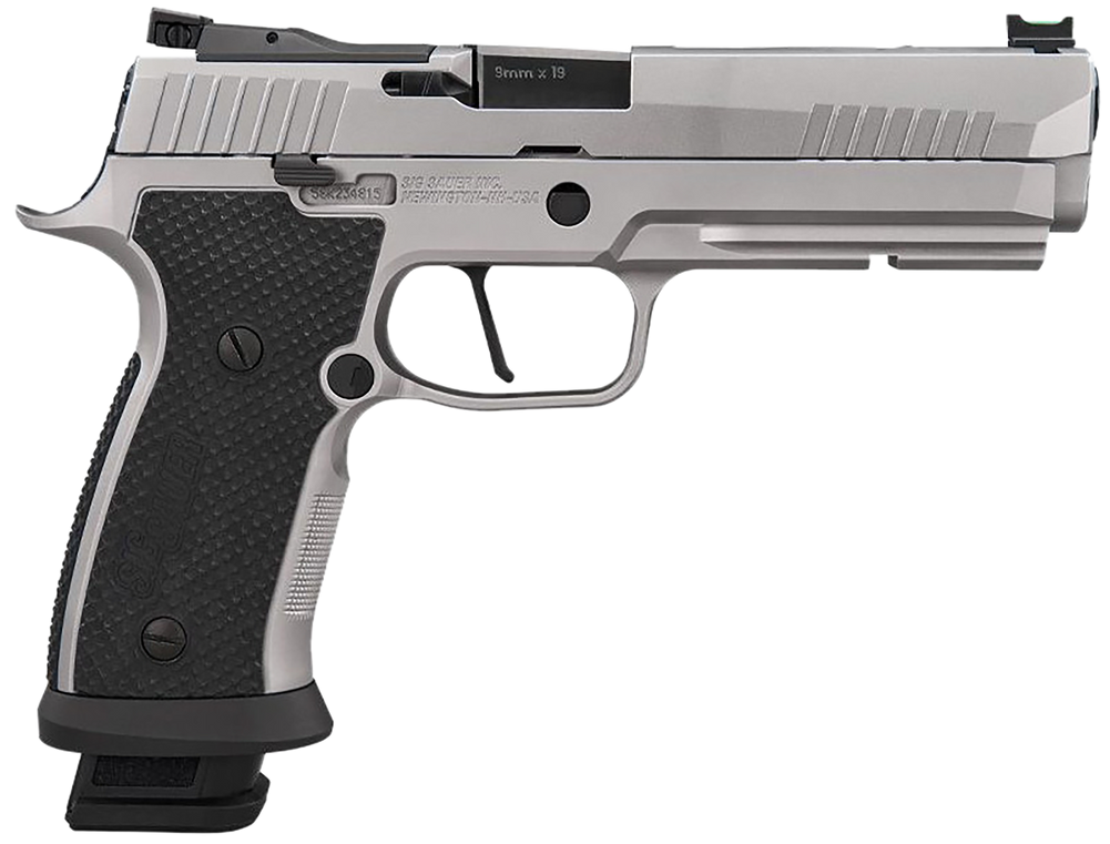 Sig Sauer 320SXG59STAS10 P320  Full Size Frame 9mm Luger 10+1 5" Optic Ready Stainless Steel Slide Black LOK Grip - 169358