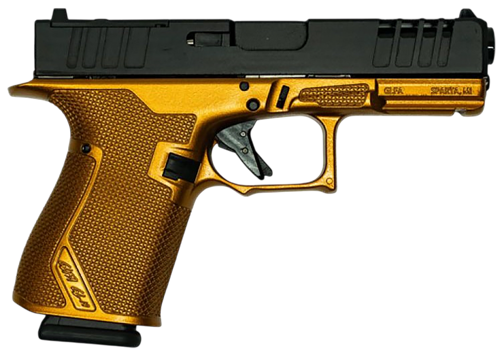 Great Lakes Firearms GL19GCPR Striker  Compact Frame 9mm Luger 15+1 4" Black Nitride Barrel, Optic Cut/Serrated/Window Cut Slide, Polymer Frame, RMR Footprint, Ambidextrous - 183090
