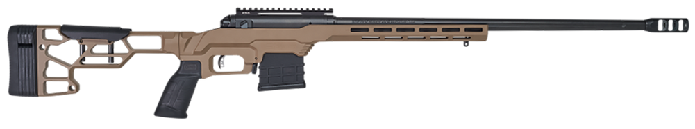 Savage Arms 57697 110 Precision 300 Win Mag 5+1 24", Matte Black Rec/Barrel, Flat Dark Earth Cerakote MDT LSS XL Chassis, Polymer Grip, Left Hand - 127941