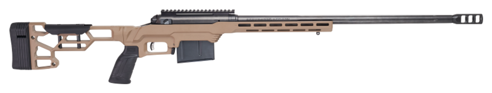 Savage Arms 57697 110 Precision 300 Win Mag 5+1 24", Matte Black Rec/Barrel, Flat Dark Earth Cerakote MDT LSS XL Chassis, Polymer Grip, Left Hand - 127941