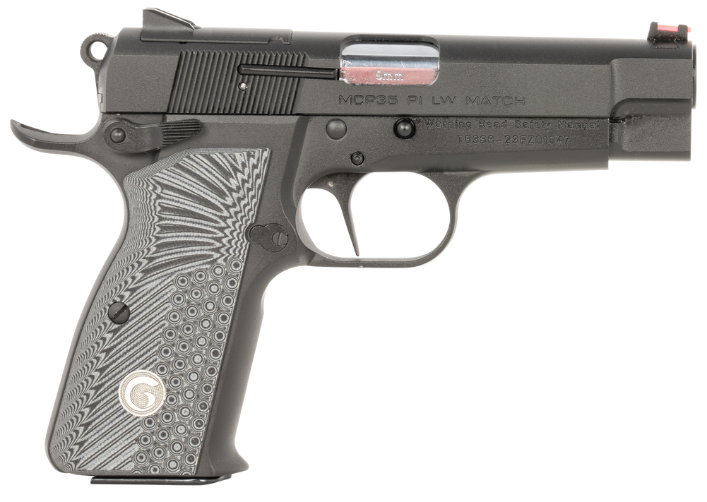 EAA GIRSAN 390430 MCP 35 PI Lightweight Compact Frame 9mm Luger 15+1, 3.88" Stainless Steel Barrel, Matte Black Optic Ready/Serrated Steel Slide, Black Aluminum Frame w/Beavertail, Ambidextrous - 157311