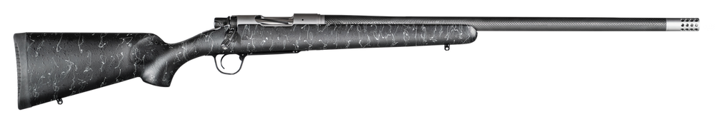 Christensen Arms CA10299414411 Ridgeline  308 Win 4+1 24" Carbon Fiber/Threaded Barrel, Tungsten Gray Cerakote, Black with Gray Webbing Stock - 145885
