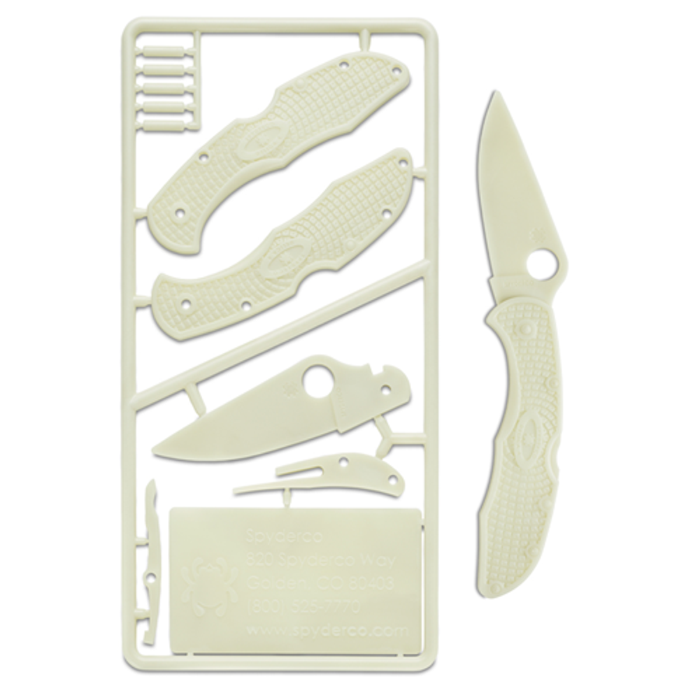 Delica Glow in the Dark Plastic Folding Knife Kit - SPY-PLKIT1