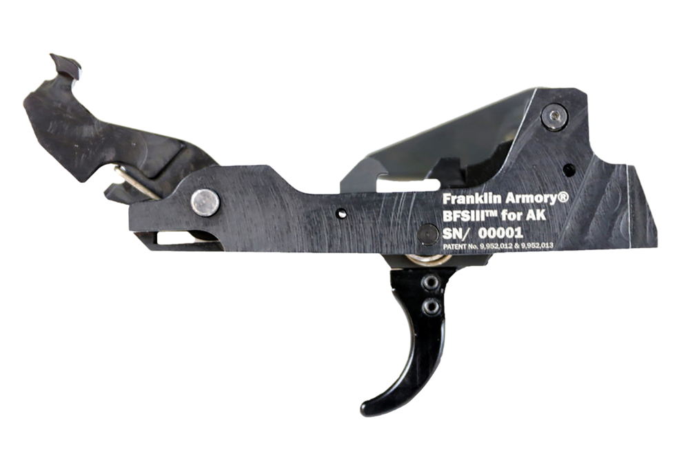 Franklin Armory 0350002BLK  Binary 9mm Black Curved Trigger Fits AK Platform - 176913