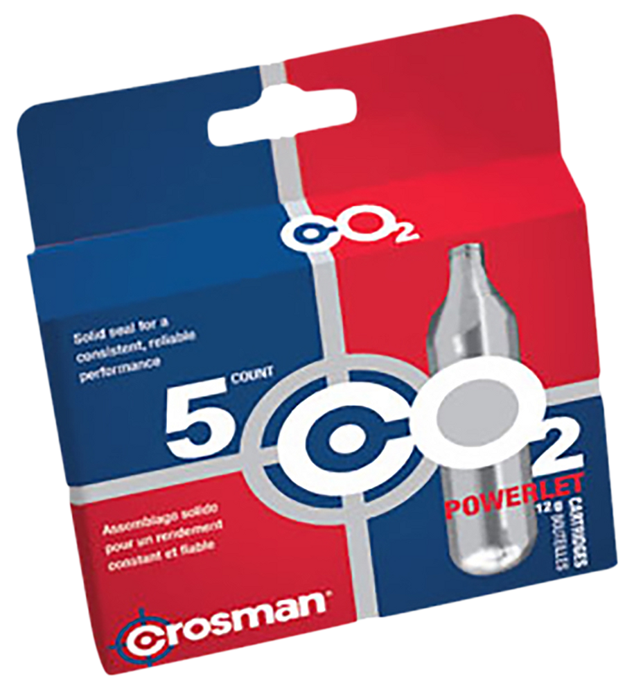 Crosman Powerlet, Cros 231b       Powerlet 12g Co2 Cylinders     5pk