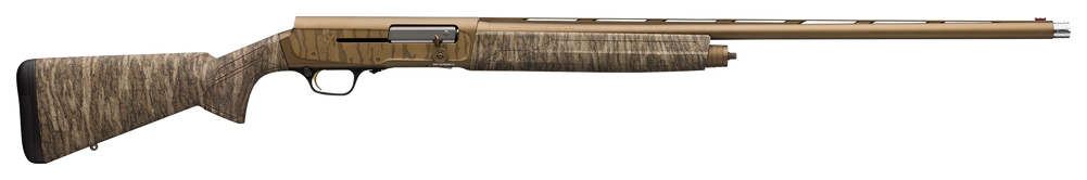 Browning 0118472005 A5 Wicked Wing 12 Gauge with 26" Barrel, 3.5" Chamber, 4+1 Capacity, Burnt Bronze Cerakote Metal Finish & Mossy Oak Bottomland Synthetic Stock Right Hand (Full Size)