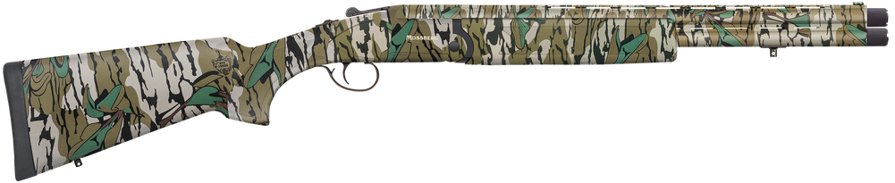 Mossberg 75486 Silver Reserve Eventide Turkey Over/Under 20 Gauge 3" 2rd 20", Mossy Oak Greenleaf, Synthetic Furniture, Fiber Optic Sight, Ext. Turkey Choke - 161065