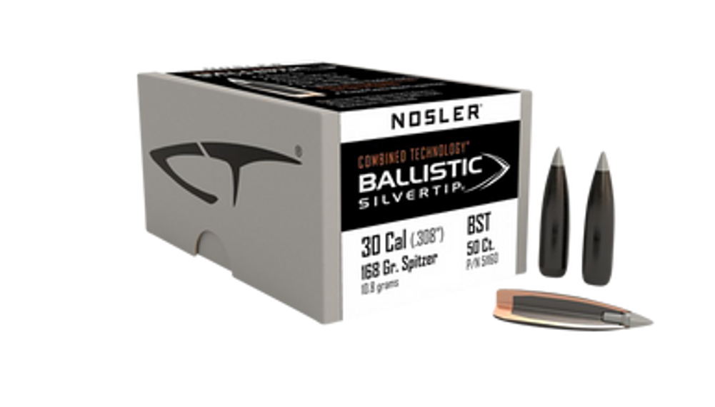 Nosler Ballistic Silvertip, Nos 51160 Blstc St    30 168 Bt     50