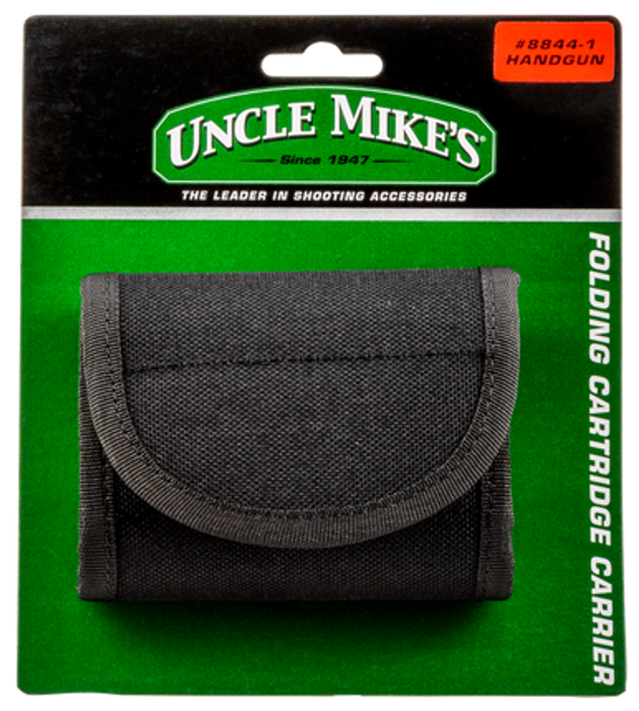 Uncle Mikes Folding Cartridge Carrier, Unc 8844-1 Cartridge Carrier Hndgn   Blk
