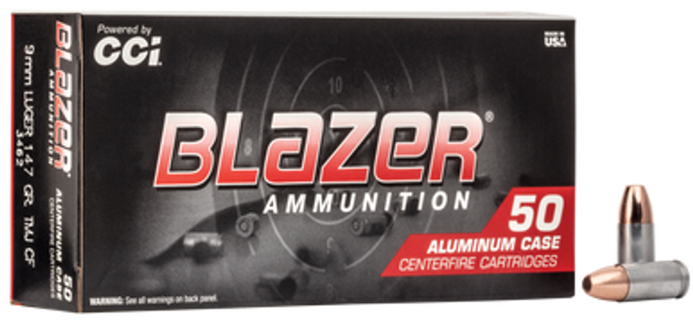 Cci Blazer Clean-fire, Cci 3462    Blazer Cf 9mm     147 Tmj        50/20 Cci Blazer Clean-fire, Cci 3462    Blazer Cf 9mm     147 Tmj        50/20