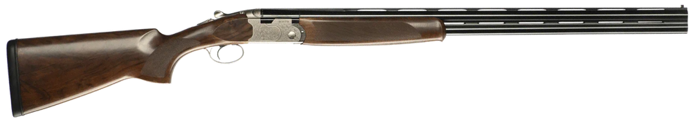 Beretta USA J686S1230 686 Silver Pigeon I 12 Gauge Break Open 3" 2rd 30" Black Over/Under Vent Rib Barrel, Silver Engraved Steel Receiver, Fixed European Walnut Stock, Right Hand - 175334