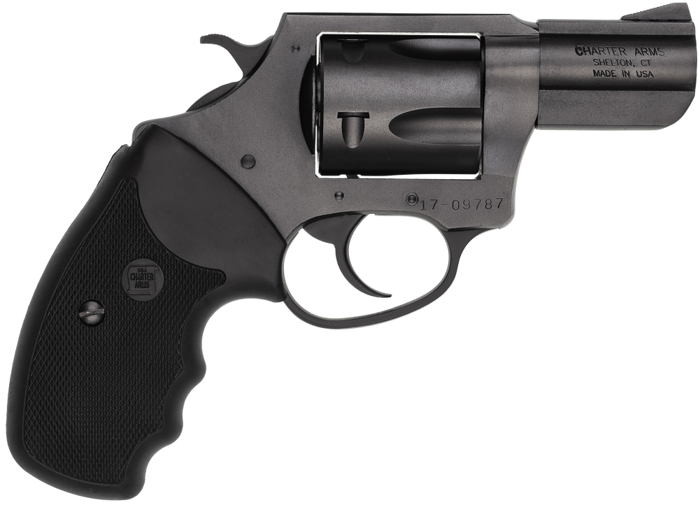 Charter Arms 13520 Mag Pug  Large 357 Mag, 5 Shot 2.20" Black Ported Steel Barrel, Black Steel Cylinder & Frame w/Black Finger Grooved Rubber Grip - 38020