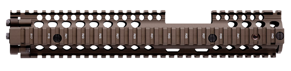 Daniel Defense 0100408030 M4A1 FSP RIS II Handguard 12.25" 2-Piece, Free-Floating Style Made of 6061-T6 Aluminum with Flat Dark Earth Anodized Finish & Picatinny Rail for AR-15 - 112158