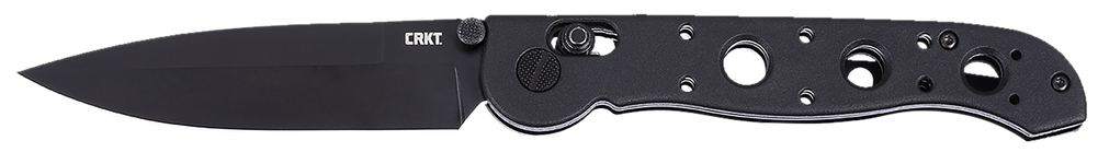 CRKT M16-03XK M16 03XK EDC 3.57" Folding Spear Point Plain Black EDP D2 Steel Blade, Black Grivory Handle - 172883