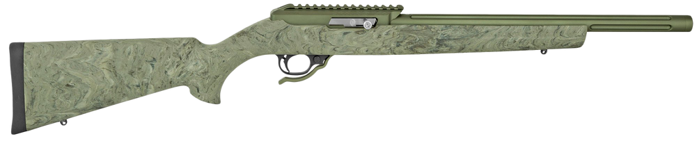 Tactical Solutions ATE2MODBHGGRN X-Ring VR Gen2 22 LR Matte OD Green Barrel & Receiver, Hogue OverMolded Ghillie Green Synthetic Stock - 176126