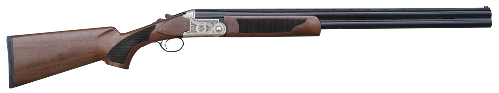 Pointer KAR41026Y Acrius  Youth 410 Gauge Break Open 3" 2rd 26" Black O/U Barrel, Nickel Engraved Metal Finish, Turkish Walnut Stock, Right Hand Includes 5 Chokes - 130176