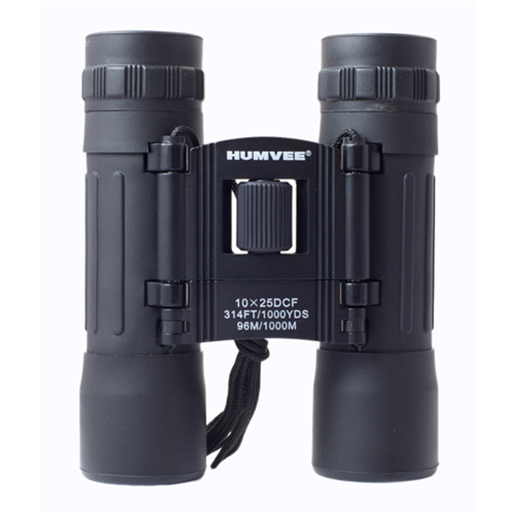 Humvee Compact Binocular - 10x25 - Black - CC-HMV-B-10X25B