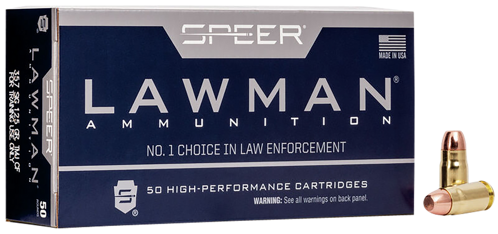 Speer Ammo Lawman, Speer 54232 Lawman Cf 357s     125 Tmj       50/20