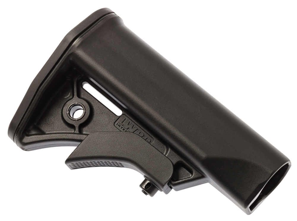LWRC 2000124A01 LWRCI Compact Stock Black Synthetic Adjustable for AR-15, M16 with Mil-Spec Tube (Tube Not Included) - 20130