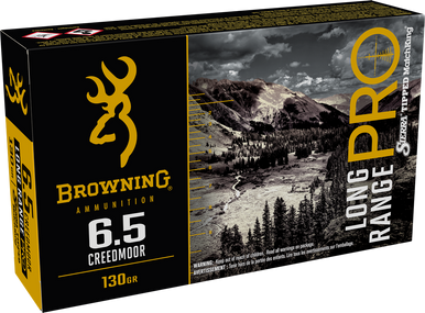 Browning Ammo Long Range Pro, Brna B192500651    6.5crd 130 Mth  Lr Pro    20/10