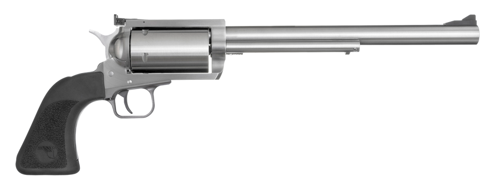 Magnum Research BFR460SW10 BFR Long Cylinder Large Frame 460 S&W Mag 5 Shot, 10" Brushed Stainless Steel Barrel, Cylinder & Frame, Black Rubber Grip, Exposed Hammer - 42742