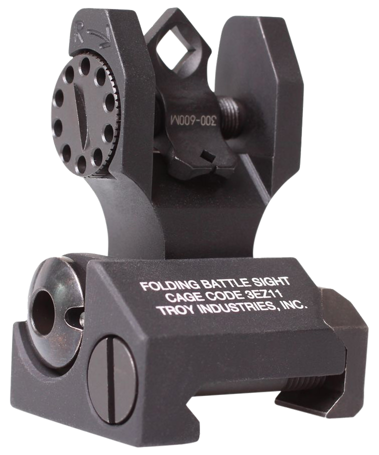 Troy Ind Rear Folding Battelesight Dioptic, Troy Ssig-doa-rfbt-00   Doa Rear Fld Sght Bk