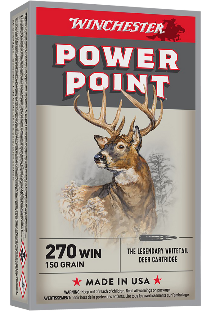 Winchester Ammo Power-point, Win X2704           270     150 Pp           20/10
