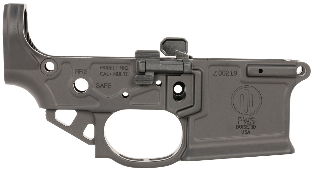 Primary Weapons MK1-M2-LWR MK1 Mod 2-M Black Anodized Stripped Lower For AR-15, Oversized Ambidextrous Bolt Release/Catch - 150624