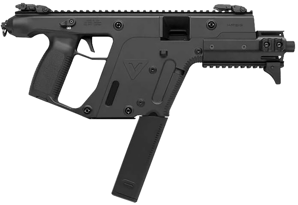 Kriss USA KV10PBL30 Vector SDP Enhanced G2 10mm Auto 33+1 6.50" Black Nitride Threaded Barrel, Black Picatinny Rail Top & Bottom, MK5M Modular Rail - 165851
