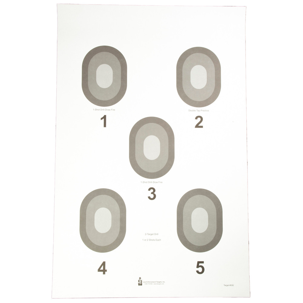 ACTION TGT 5 BULLSEYE CRM 100PK - ACT530-100