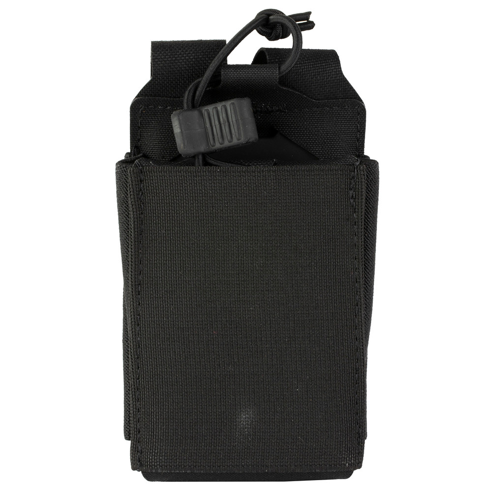 HSP SINGLE RIFLE MAG POUCH W/MP2 BLK - HSPPOUCH-RM-MP2-2-1BLK