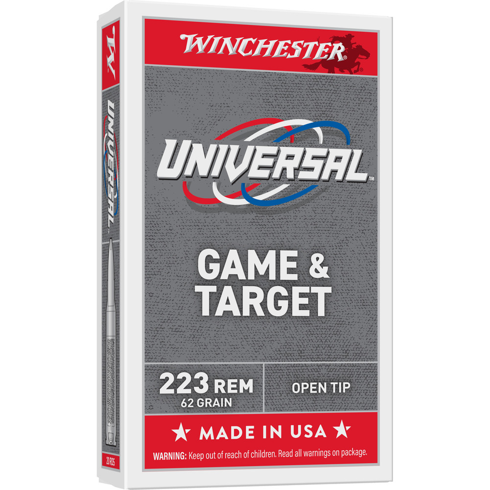 WIN LC 223 REM 62GR FMJ 20/1000 - WNU223HP62