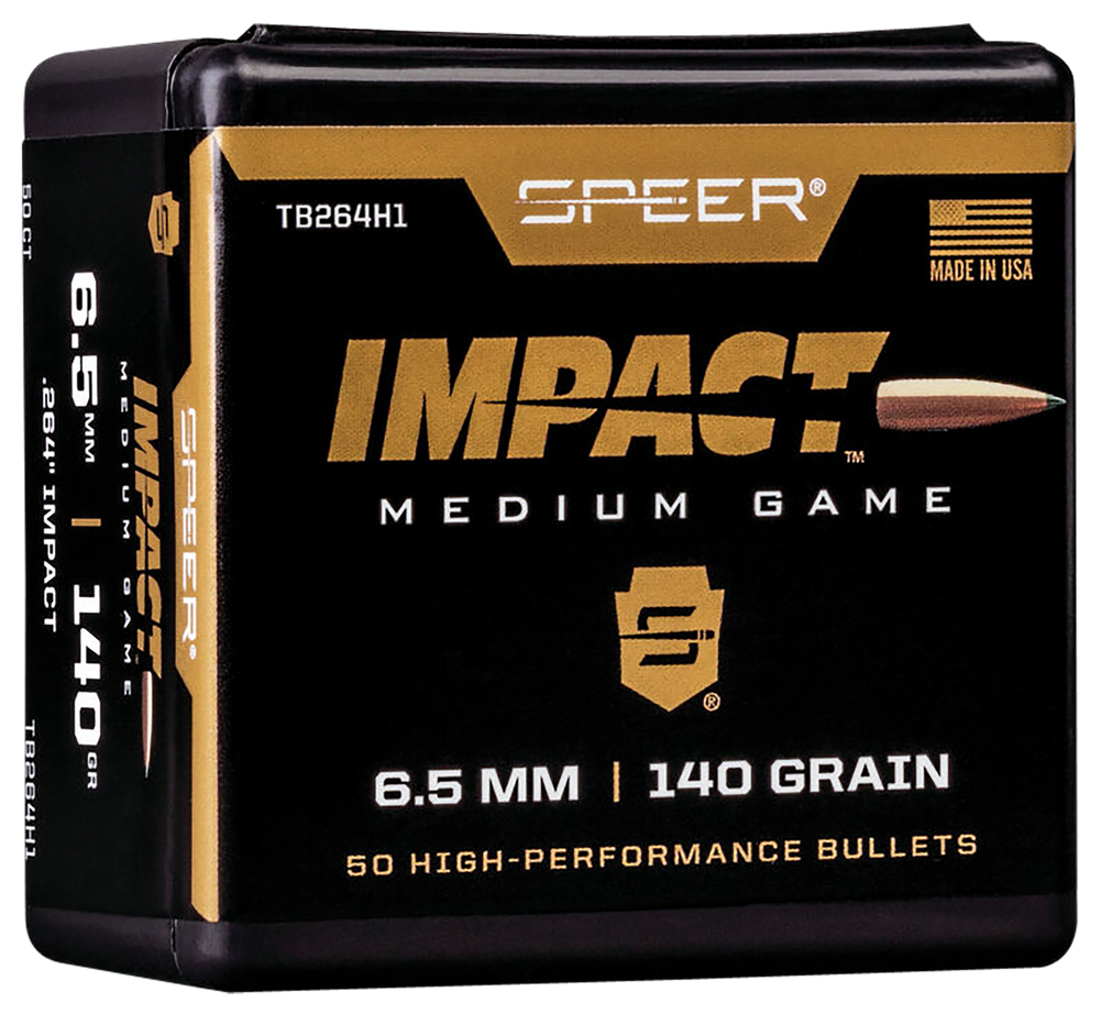 Speer Ammo Impact, Speer Tb264h1   Bull .264 140 Tiped Plted Cb  50/5