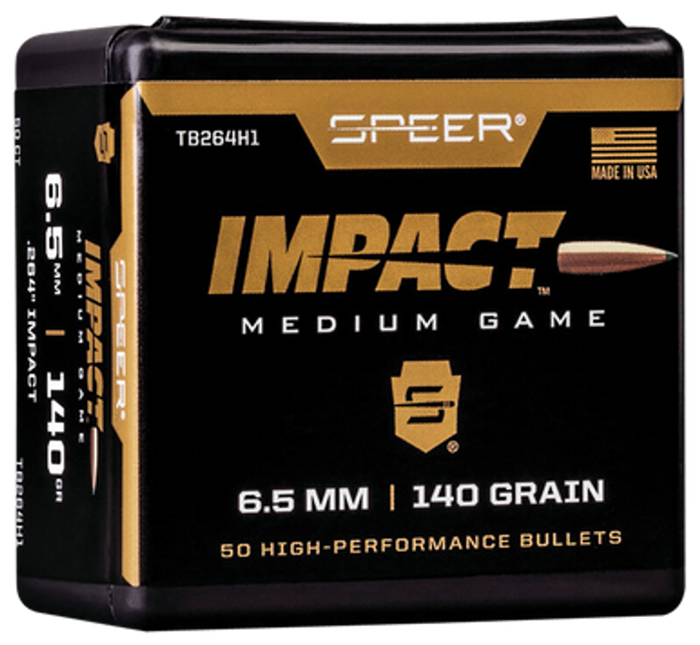 Speer Ammo Impact, Speer Tb264h1   Bull .264 140 Tiped Plted Cb  50/5