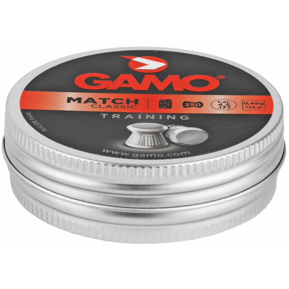 GAMO 250 MATCH PELLTS FLAT NOSE .177 - GAM6320024BT54