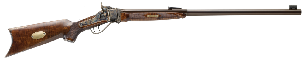 Davide Pedersoli 010S769457 1874 Old West 45-70 Gov 1rd 30" Blued Barrel, Color Case Hardened Steel Receiver, Walnut Wood Stock, Right Hand