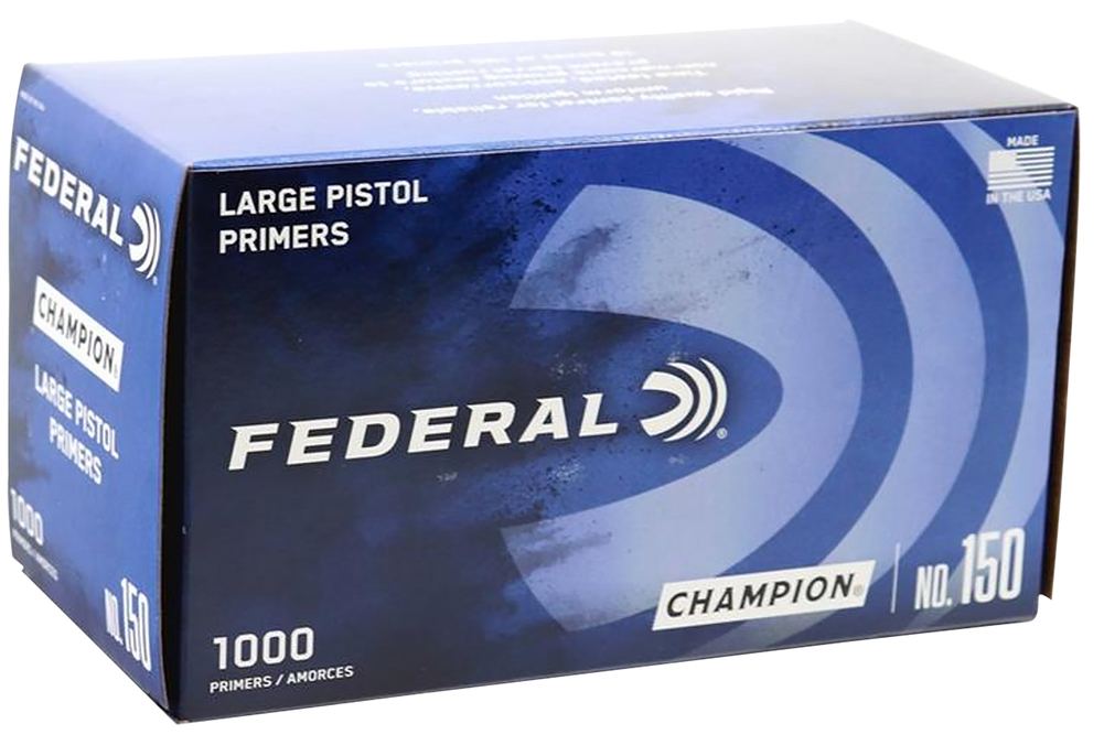 Federal 150 Champion Large Pistol Large Pistol Multi Caliber Handgun 1000 Per Box