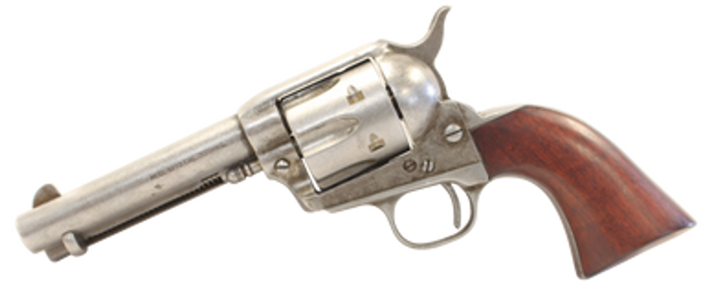 Taylors & Company 555136 1873 Cattleman 357 Mag Caliber with 4.75" Barrel, 6rd Capacity Cylinder, Overall Antique Finish Steel & Walnut Grip