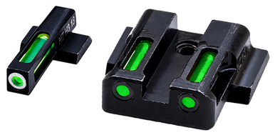 Hiviz Litewave  H3 Tritium/litepipe S&w M&p Sight Set, Hiviz Mpn321   L-wave H3 Trit/litepipe Sw M&p G/g