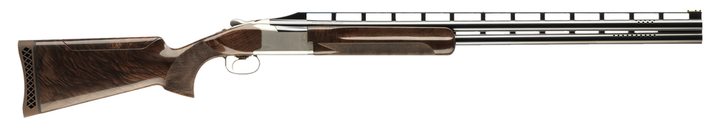 Browning 0135803009 Citori 725 Trap 12 Gauge 32" Barrel 2.75" 2rd, Blued Ported Barrels, Silver Nitride Finished Engraved Receiver With Gold Accents,  Gloss Black Walnut Stock With Adjustable Comb
