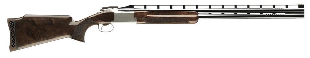 Browning 0135793009 Citori 725 Trap 12 Gauge 32" Barrel 2.75" 2rd, Blued Ported Barrels, Silver Nitride Finished Engraved Receiver With Gold Accents, Gloss Black Walnut Stock With Monte Carlo Comb