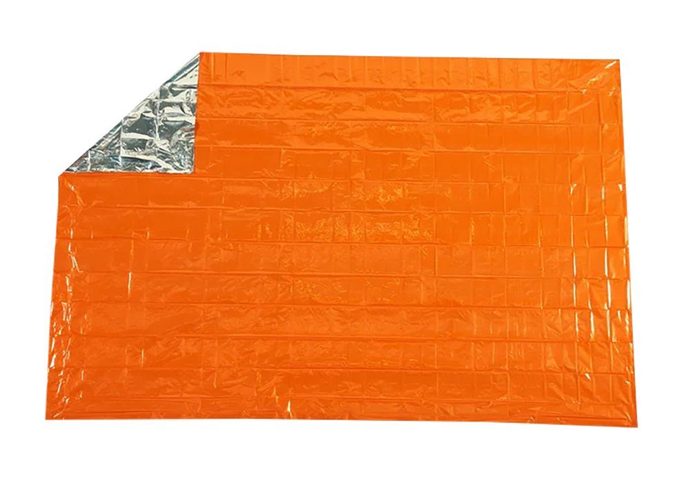 Survive Outdoors Longer 01401701 SOL Survival Blanket Warmth Waterproof Orange Metalized Polyethylene - 89730