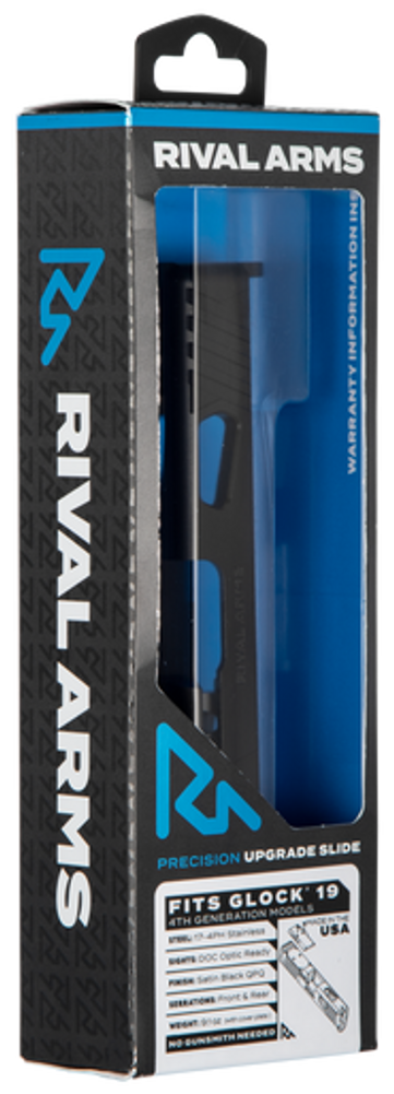 Rival Arms Precision Slide, Rival Ra10g206a    Slide Glock19 Gen4 A1 Doc Blk