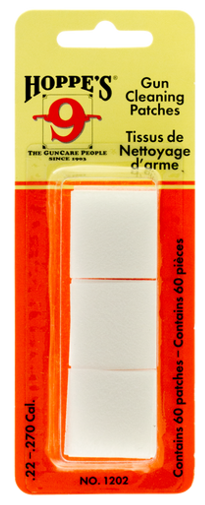Hoppes Gun Cleaning Patches, Hop 1202       #2 Patches 22-270 60