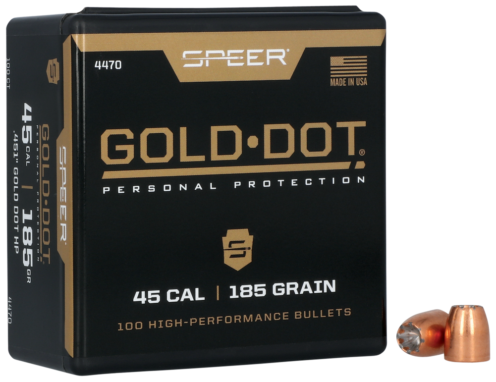 Speer Ammo Gold Dot, Speer 4470      Bull .451 185 Gdhp           100/5