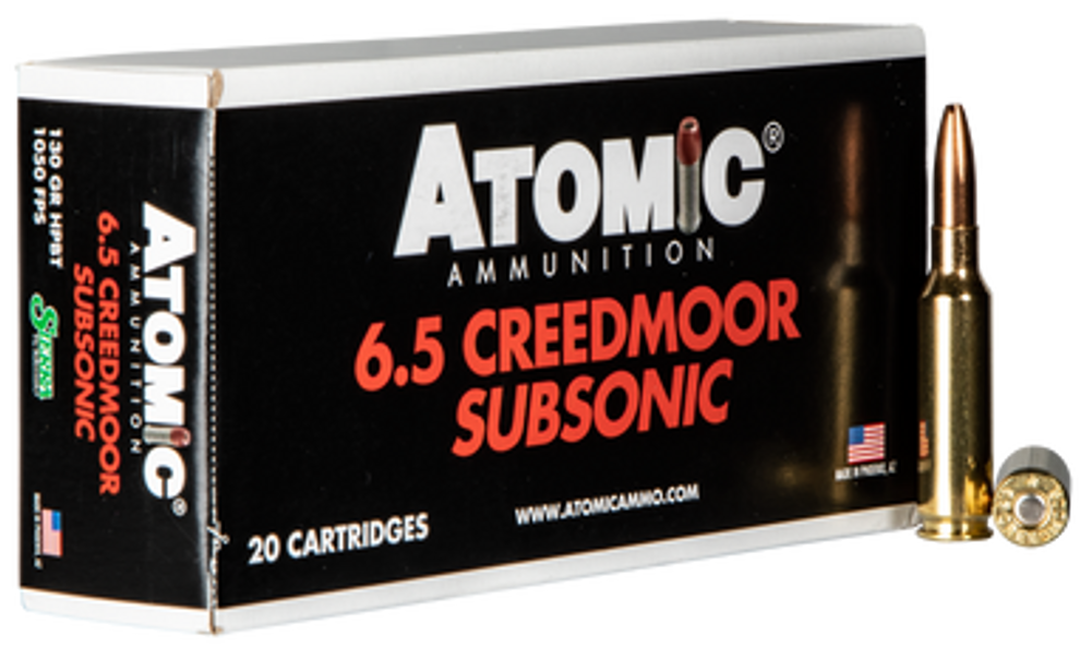 Atomic Rifle, Atomic 00476 6.5crd      130 Hpbt Subsonic   20/10
