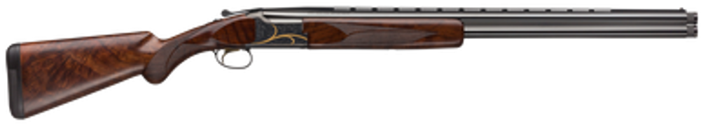 Browning 018117304 Citori Gran Lightning 12 Gauge 3" 2rd 28" Blued Barrels, Engraved Receiver With Gold Accents, American Black Walnut Stock With Lightening Style Grip